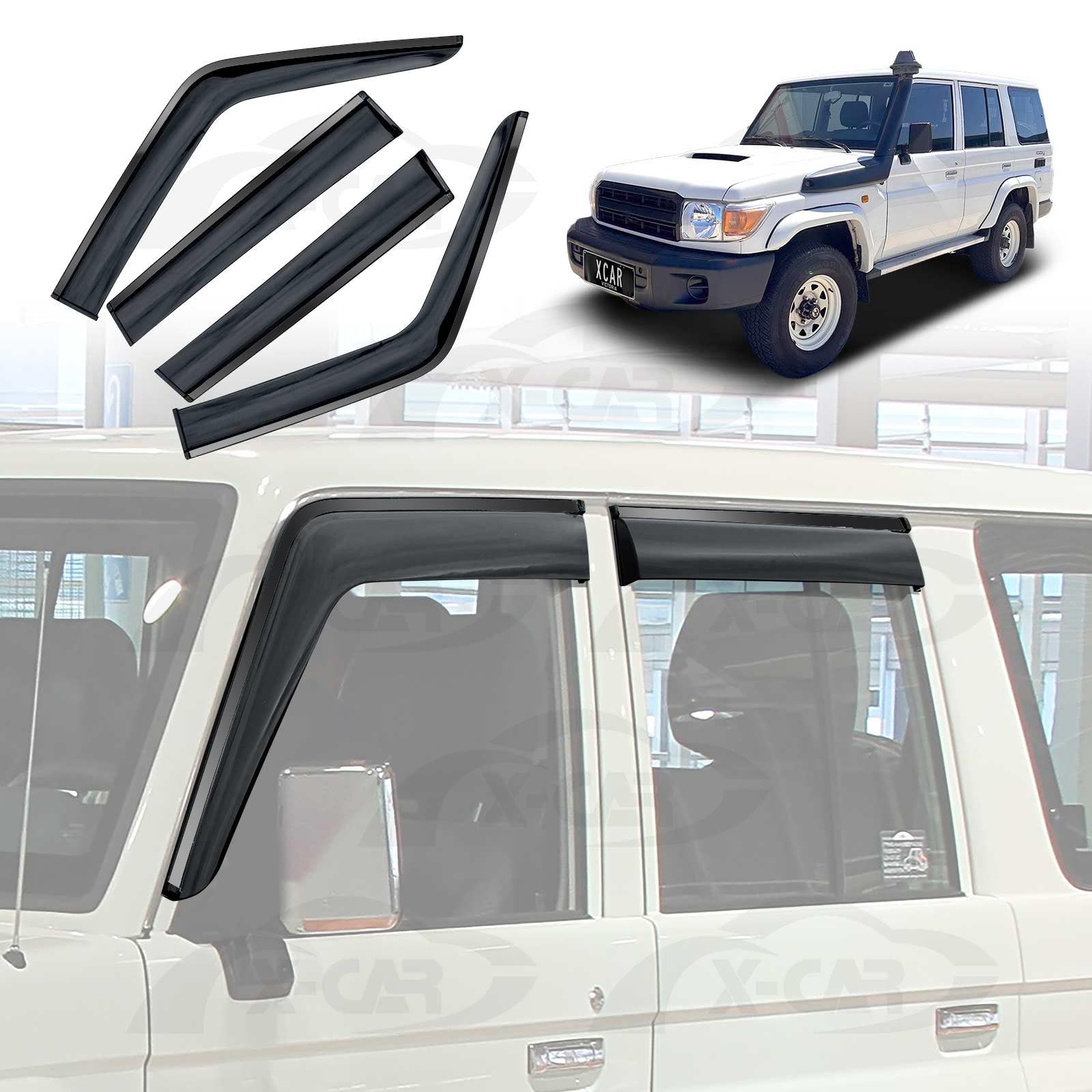 Weathershields For Toyota LandCruiser 70/76/78/79 2007-2025 Series Car Weather Shields Wind Deflectors Window Sun Visor Weathershields For Toyota LandCruiser 70/76/78/79 2007-2025 Series Car Weather Shields Wind Deflectors Window Sun Visor