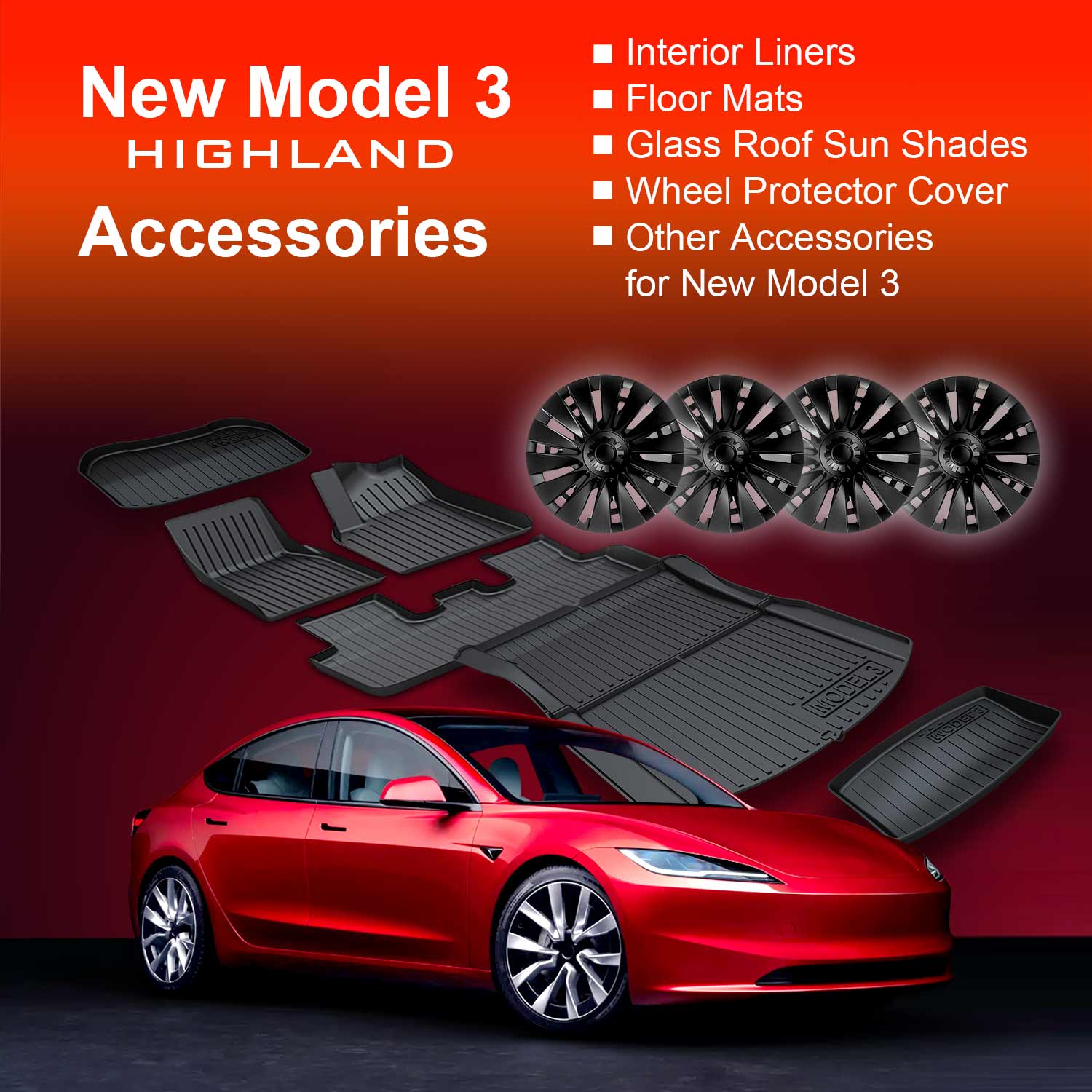 Tesla Model 3 Highland Accessories | X-CAR