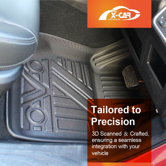 3D Front Floor Mats for GWM Cannon Single Cab 2025-Onwards Heavy Duty All Weather Car Mats Liner Set