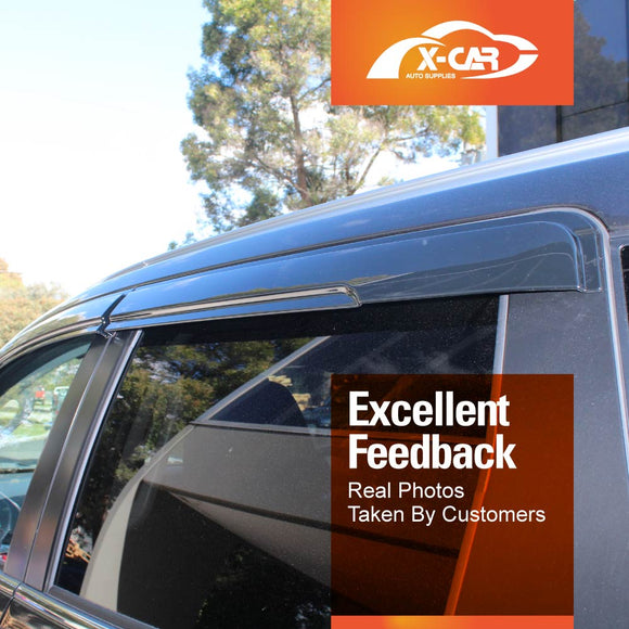 Weathershields for Mitsubishi Pajero Sport 2015-2025 Car Weather Shields Wind Deflectors Sun Visors