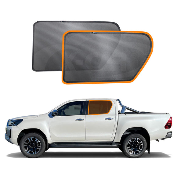 Window Sun Shades for Toyota Hilux SR5 Double Cab 2015-2025 Rear Windscreen Shade