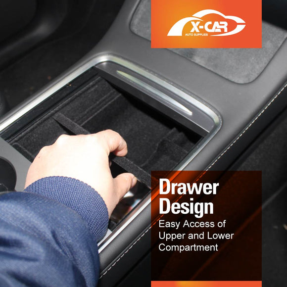 Centre Console Organizer Tray for Tesla Model 3 2017-2023 and Model Y 2021-2025