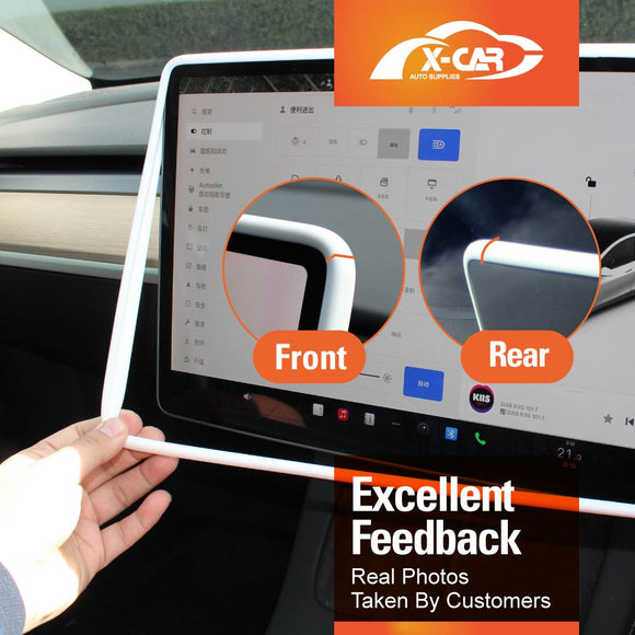 Tesla Model 3 Highland Screen Protector Rearview Mirror Frame Protection Silicone Cover 2023-Onwards