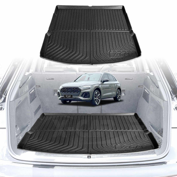 Boot Liner Back Seat Protector for Audi Q5 SQ5 2017-2025 All Weather Heavy Duty Cargo Car Trunk Kick Mats