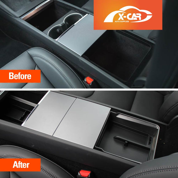 Tesla Model 3 Highland 2023-Onwards Centre Console Organizer Tray Storage Container with Silicone Mat