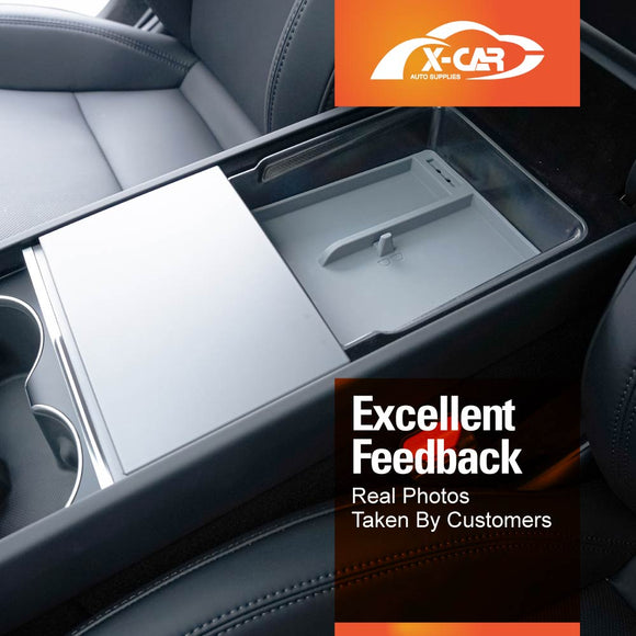 Tesla Model 3 Highland 2023-Onwards Centre Console Organizer Tray Storage Container with Silicone Mat