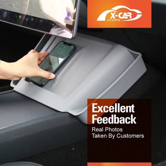 Tesla Model Y Juniper Center Console Wireless Charging Anti-Slip Silicone Mat 2025-Onwards