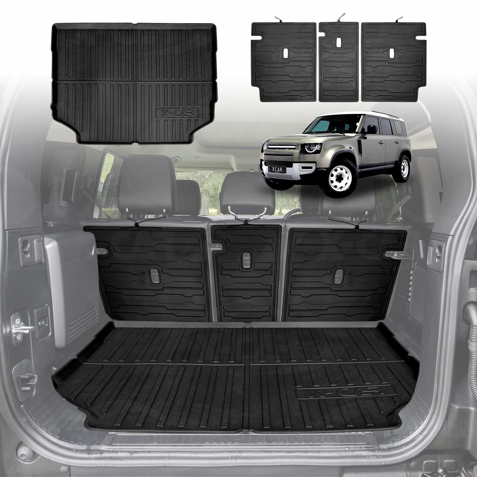 Land Rover Defender 110 Boot Liner & Seat Back Protector 2020+ X-CAR