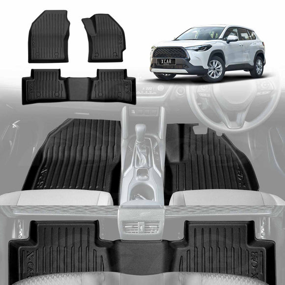 3D Floor Mats for Toyota Corolla Cross 2022-Onwards All-Weather Car Liners
