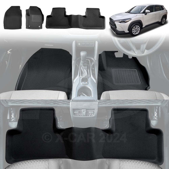 3D Floor Mats for Toyota Corolla Cross 2022-Onwards All-Weather Car Liners