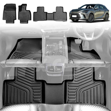 3D Floor Mats for Lexus RX350 RX350h RX500h RX450h+ 2022-Onwards All-Weather Car Liners
