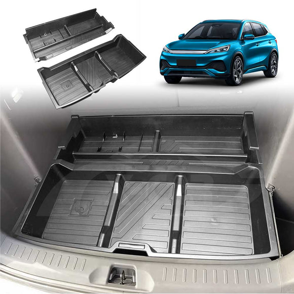 BYD Atto 3 2022-2025 Car Rear Trunk Storage Box Cargo Organiser Tray Accessories
