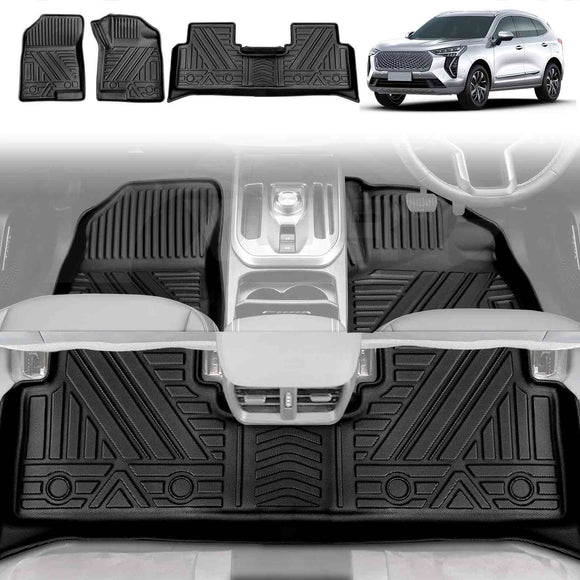 3D Floor Mats for GWM Haval Jolion 2021-Onwards All-Weather Liners