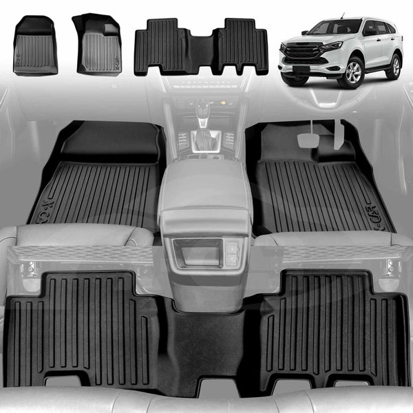 3D Floor Mats for Isuzu MU-X MUX 2022-2024 All-Weather Car Liners