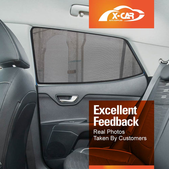 Rear Window Sun Shades for Kia Stonic 2020-Onwards Dual Cab