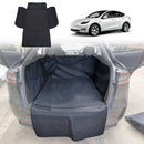 Tesla Model Y 2022-2025 Rear Trunk Cargo Liner Pet Dog Mat Rear Seat Back Cover-1