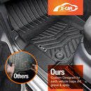 3D Floor Mats for Volkswagen Amarok Dual Cab 2009-2022 All-Weather Car Liners-2