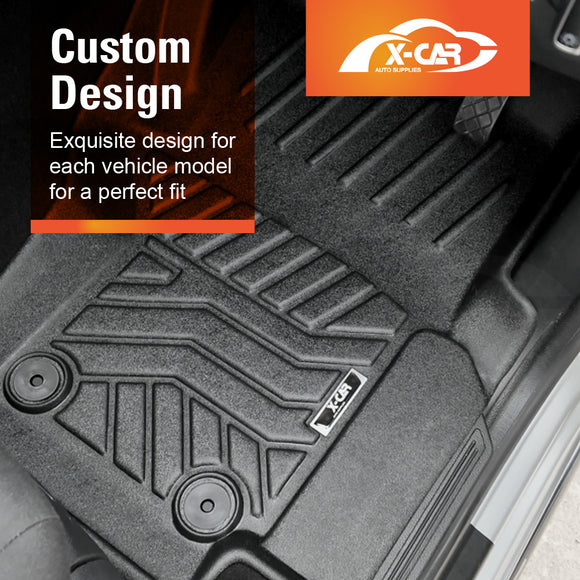 3D Floor Mats for Volkswagen Amarok Dual Cab 2009-2022 All-Weather Car Liners