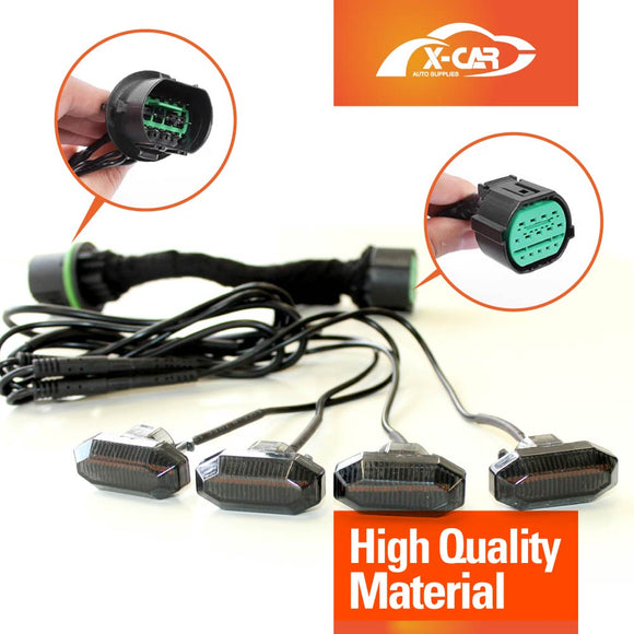 Front Bumper Grille with Led Light for GWM Tank 300 2023-2025 Mesh Frame Exterior