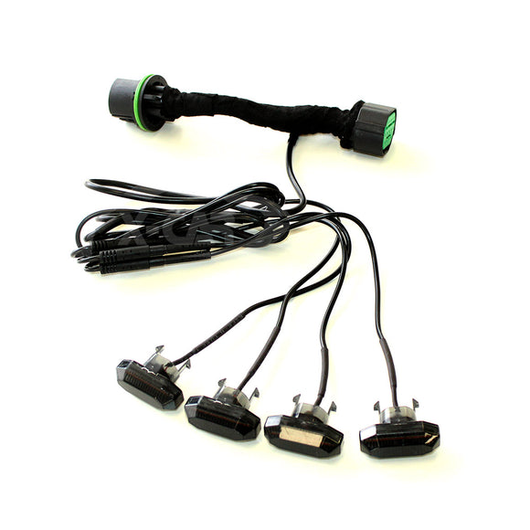 Front Bumper Grille with Led Light for GWM Tank 300 2023-2025 Mesh Frame Exterior