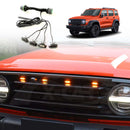 Front Bumper Grille with Led Light for GWM Tank 300 2023-2025 Mesh Frame Exterior-12