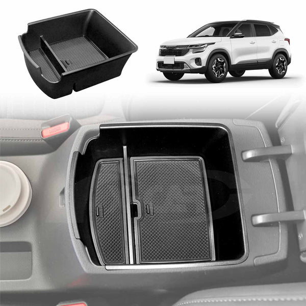 Armrest Organizer Tray for Kia Seltos 2019-2024 Storage Box Accessories