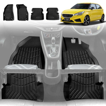 3D Floor Mats for MG MG3 2016-2024 All-Weather Liners Accessories