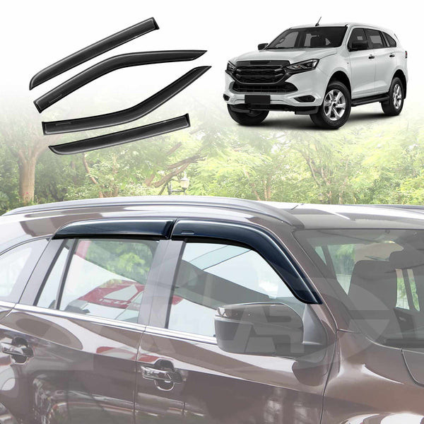 WeatherShields for Isuzu MU-X MUX 2022-2024 Car Weather Shields Wind Deflectors Sun Visors