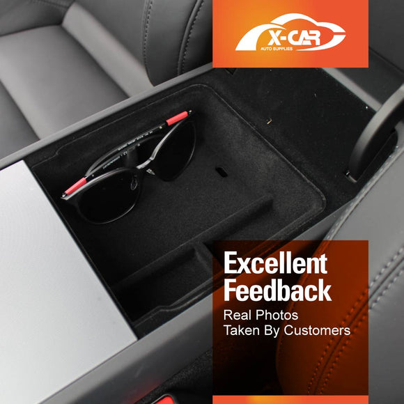 Centre Console Organizer Tray for Tesla Model Y Juniper 2025-Onwards Armrest Storage Box Cup Holder Interior Accessories