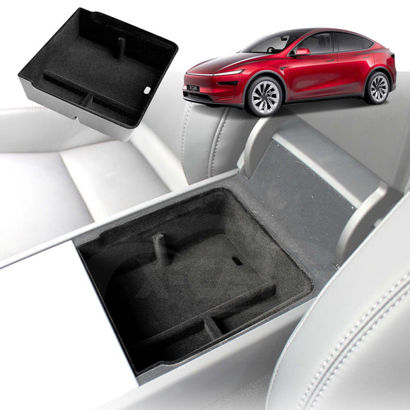 Centre Console Organizer Tray for Tesla Model Y Juniper 2025-Onwards Armrest Storage Box Cup Holder Interior Accessories