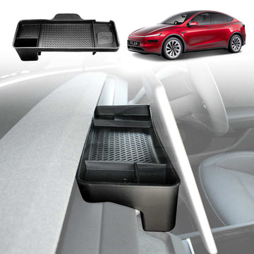 Centre Screen Console Dash Tray for Tesla Model Y Juniper 2025-Onwards Organizer Hidden Storage Car Tissue Sunglasses Holder