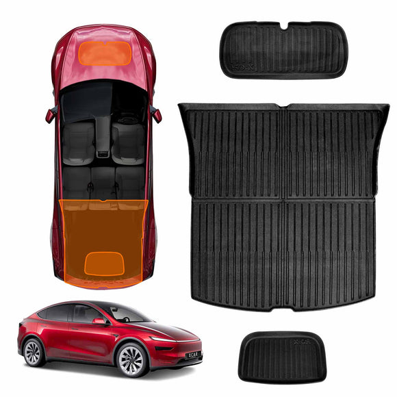 NEW Tesla Model Y Juniper Interior Liners Set 3D All-Weather Cargo Mats 2025-Onwards