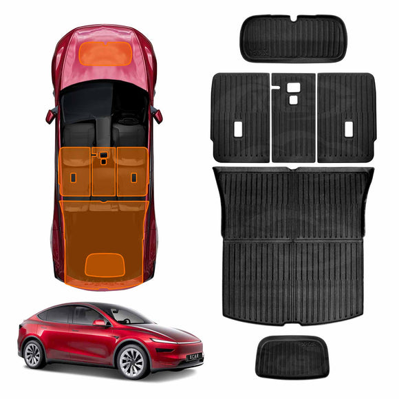 NEW Tesla Model Y Juniper Interior Liners Set 3D All-Weather Cargo Mats 2025-Onwards