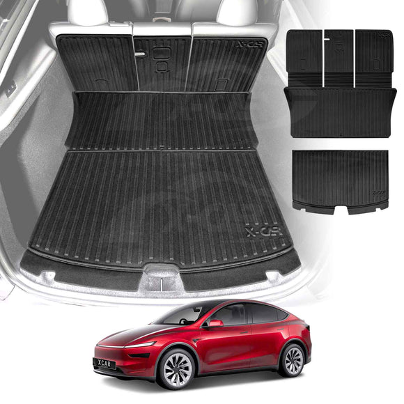 NEW Tesla Model Y Juniper Interior Liners Set 3D All-Weather Cargo Mats 2025-Onwards