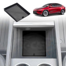 Organizer Pad for Tesla Model Y L 6-Seat 2026-Onwards Center Console Armrest Storage Cup Holder Coaster Soft Silicone Non-Slip Mat-26
