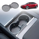 Organizer Pad for Tesla Model Y L 6-Seat 2026-Onwards Center Console Armrest Storage Cup Holder Coaster Soft Silicone Non-Slip Mat-24