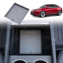 Organizer Pad for Tesla Model Y L 6-Seat 2026-Onwards Center Console Armrest Storage Cup Holder Coaster Soft Silicone Non-Slip Mat-25