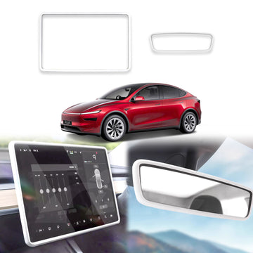 Tesla Model Y L 6-Seat 2026-Onwards Screen Protector Rearview Mirror Frame Protection Silicone Cover