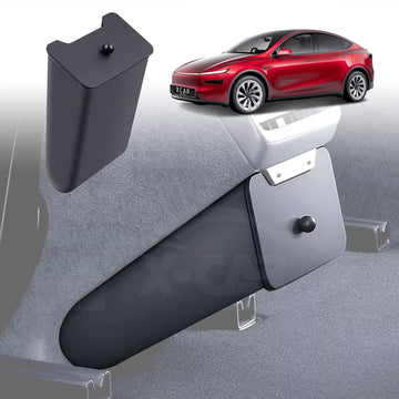 Rear Bin with Magnetic Lid for Tesla Model Y L 6-Seat 2026-Onwards Organizer Accessories