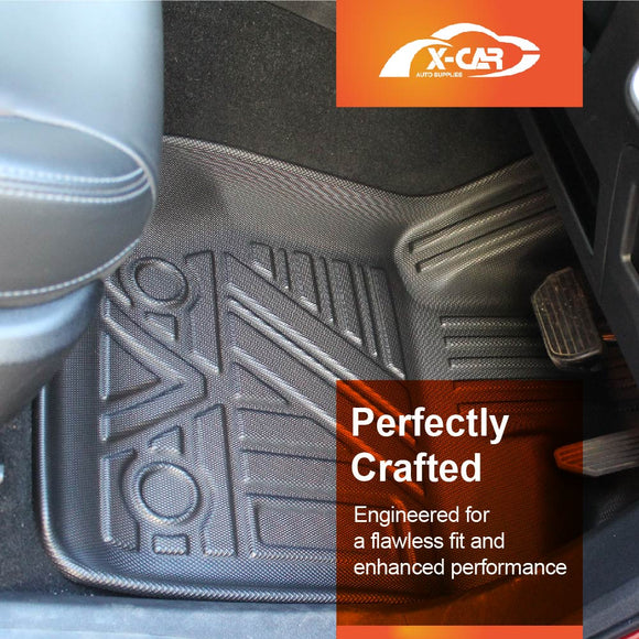 3D Front Floor Mats for GWM Cannon Single Cab 2025-Onwards Heavy Duty All Weather Car Mats Liner Set