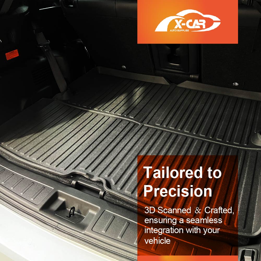 Tailored Boot Liner Mat For Mitsubishi Outlander PHEV 2021-2025 - Waterproof Black Tray
