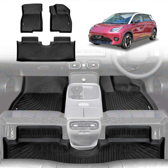 X-CAR 3D all-weather floor mats for AION UT with front and rear cabin protection
