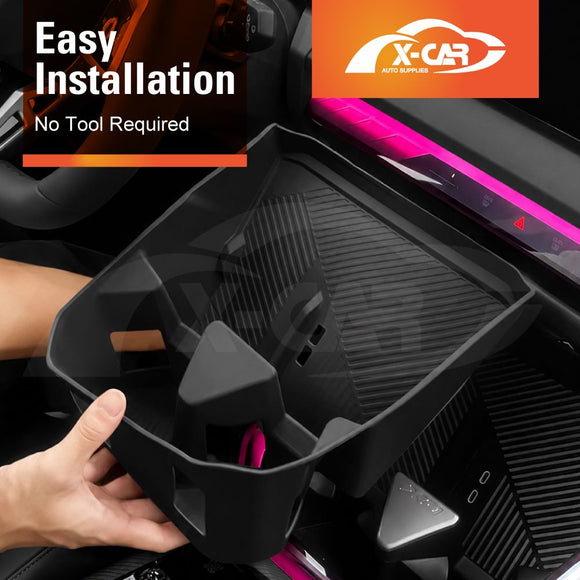 Centre Console Organizer for BMW X3 G45 2024-Onwards Wireless Charging Phone Pad Cup Holder Armrest