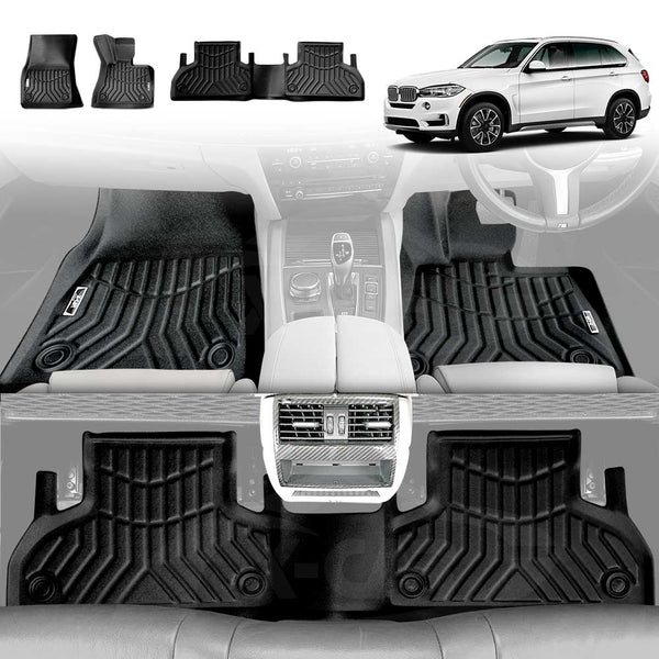 3D Floor Mats for BMW X5 F15 X5M F85 2013-2018 All-Weather Liners