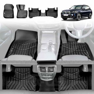 3D Floor Mats for BMW iX3 2023-2024 All-Weather Floor Liners