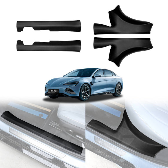 Front Rear Door Sill Plate Protector for BYD Seal 2023-Onwards Threshold Scuff Trim Covers Guards