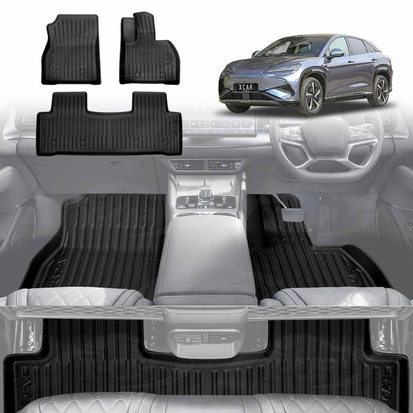 3D Floor Mats for BYD SEALION 7 2025-Onwards All-Weather Car Liners