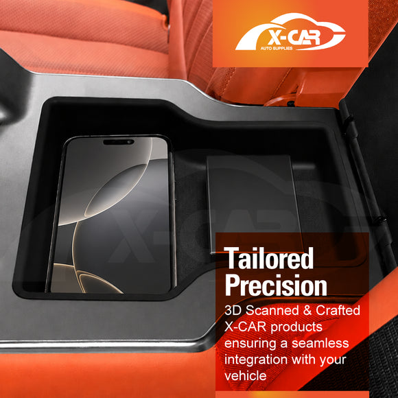 X-CAR Rear Seat Armrest Organiser Tray installed in BYD SEALION 8.