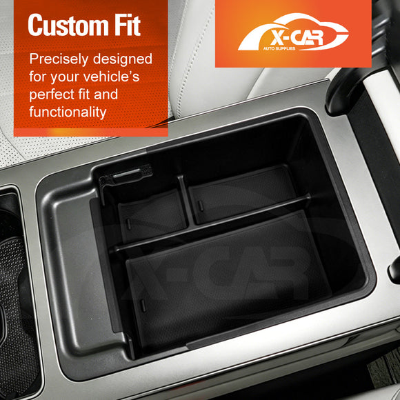 X-CAR armrest organiser tray installed in BYD SEALION 8.