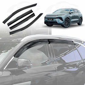 X-CAR weathershields installed on BYD SEALION 8 car windows.